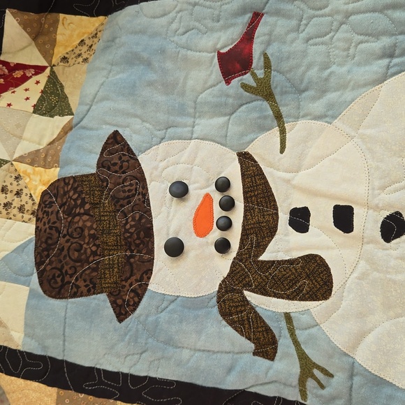 Wall Quilt 'Winter Memories' - Picture 3 of 16